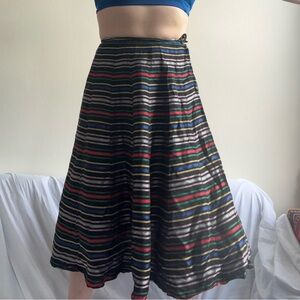 Vintage Rainbow Striped Skirt